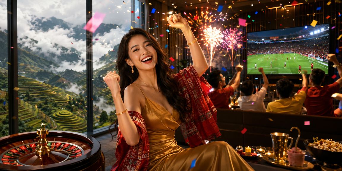 Không khí lễ hội sôi động với trò chơi roulette tại vùng núi Sapa Việt Nam